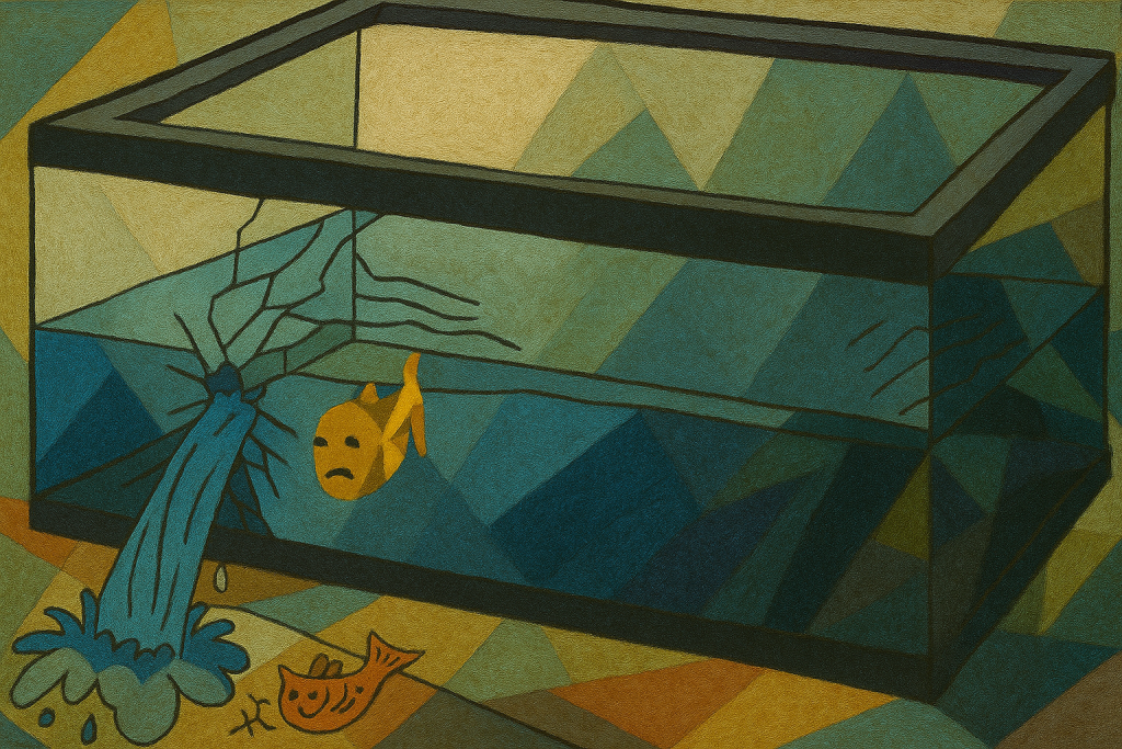 Fragile fish tank moving