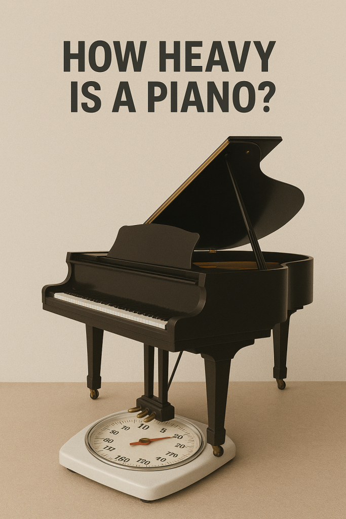piano on a scale